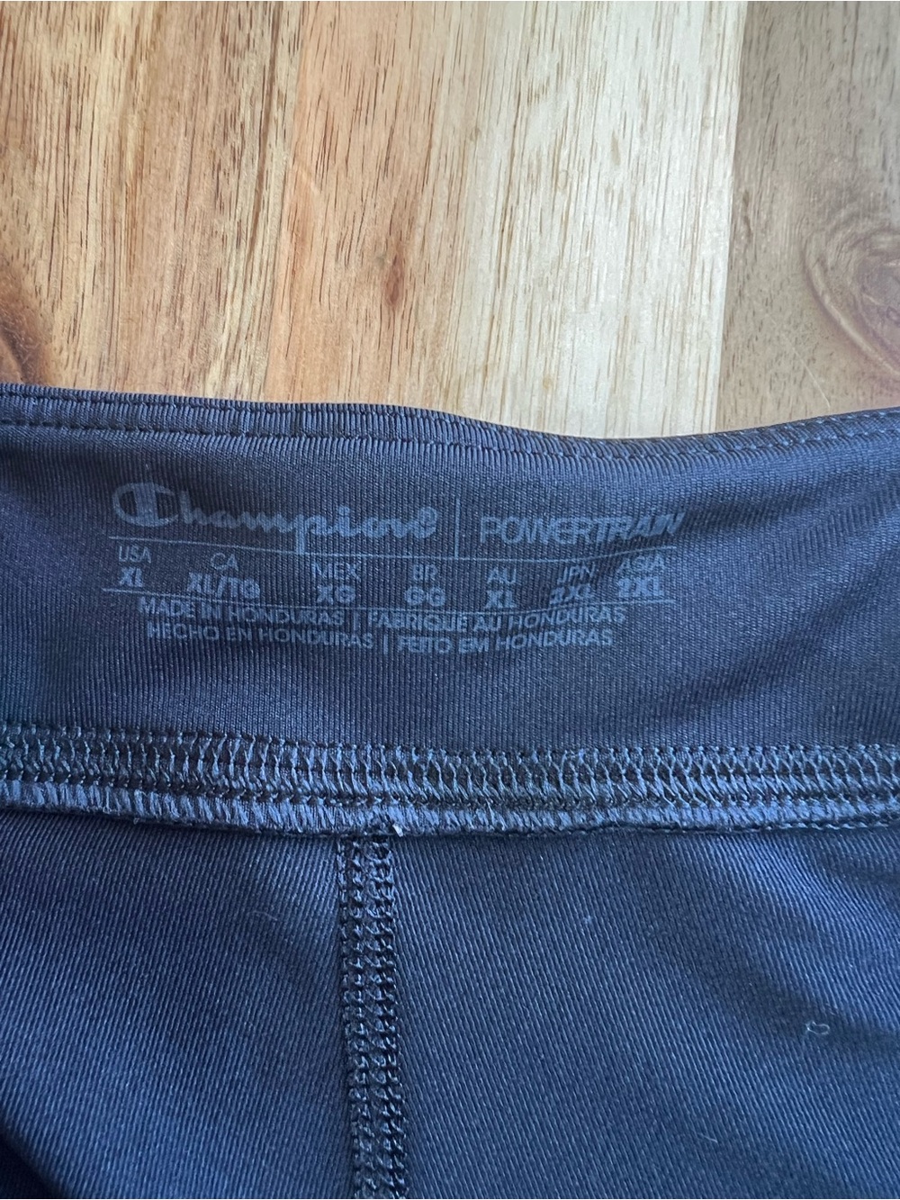 Champion PowerFlex Capri Leggings Women’s XL Black Athletic Workout Activewear - Picture 3 of 5